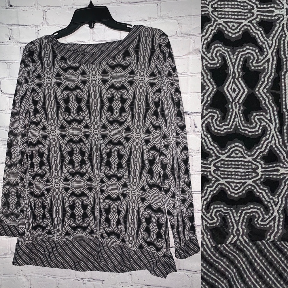 Women’s Kohl’s Brand Tribal Print Long-Sleeve Top